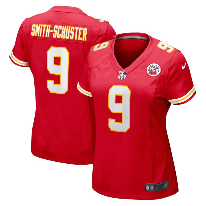 JuJu Smith-Schuster #9 Kansas City Chiefs Women's Player Game Jersey - Red
