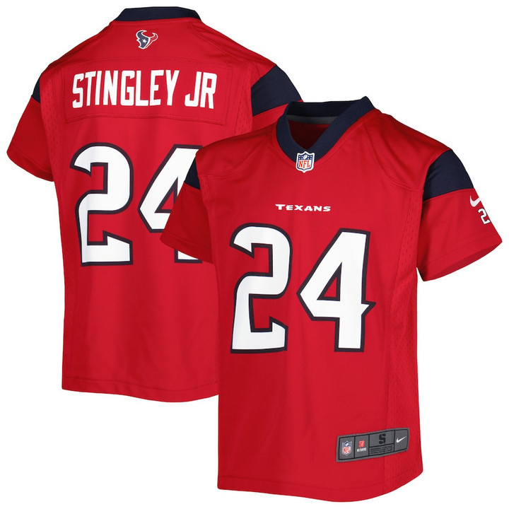 Derek Stingley Jr. Houston Texans Youth Game Jersey - Red