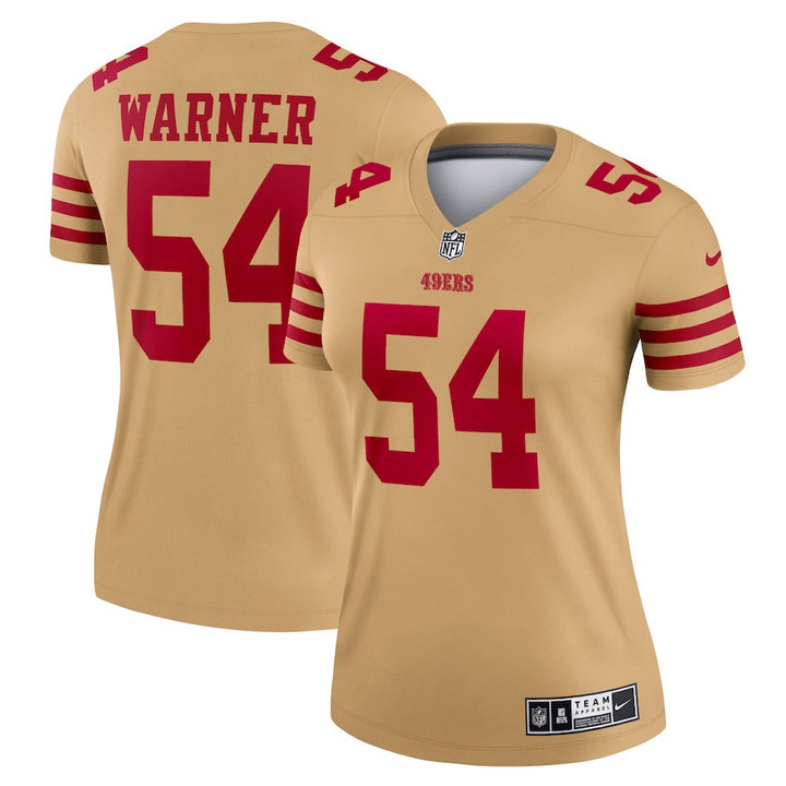 Fred Warner #54 San Francisco 49ers Women's Inverted Legend Jersey - Gold