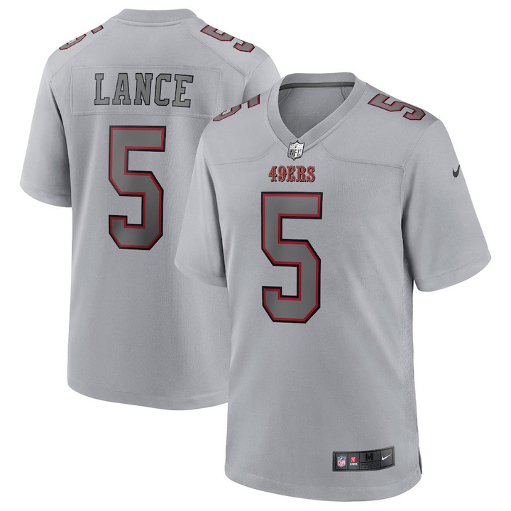 Trey Lance #5 San Francisco 49ers Atmosphere Fashion Game Jersey - Gray