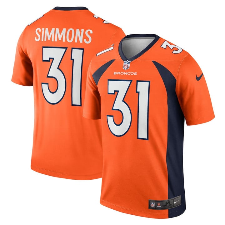 Justin Simmons Denver Broncos Legend Jersey - Orange