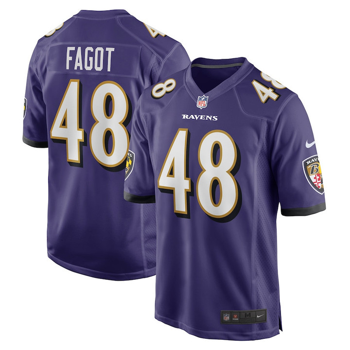 Diego Fagot Baltimore Ravens Player Game Jersey - Purple