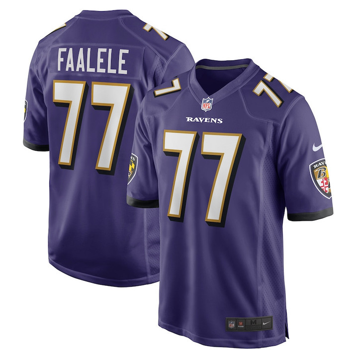 Daniel Faalele Baltimore Ravens Player Game Jersey - Purple