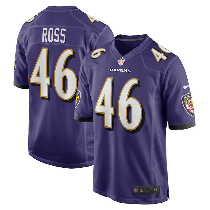 Josh Ross Baltimore Ravens Player Game Jersey - Purple