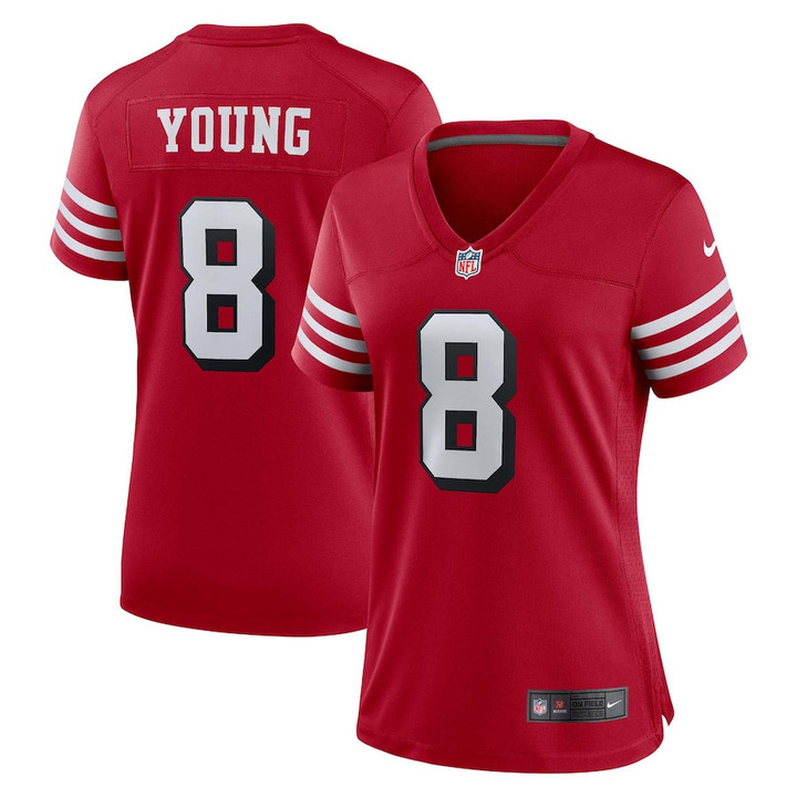 Steve Young San Francisco 49ers Women's Alternate Game Jersey - Scarlet