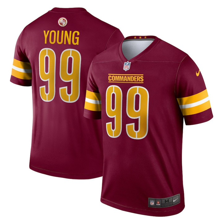 Chase Young #99 Washington Commanders Legend Jersey - Burgundy