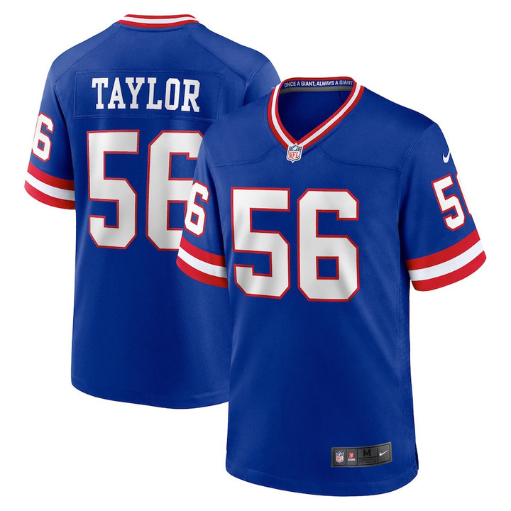 Lawrence Taylor #56 New York Giants Classic Retired Player Game Jersey - Royal