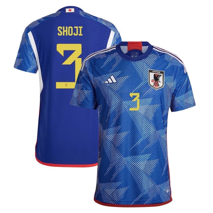 Japan National Team 2022/23 Qatar World Cup Shoji Gen #3 Home Men Jersey - Blue