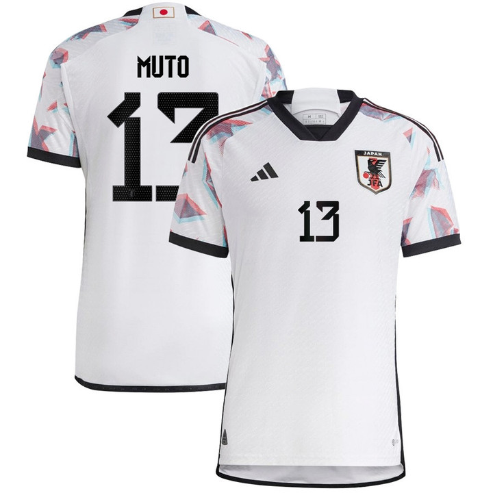 Japan National Team 2022/23 Qatar World Cup Muto Yoshinori #13 Away Men Jersey - White