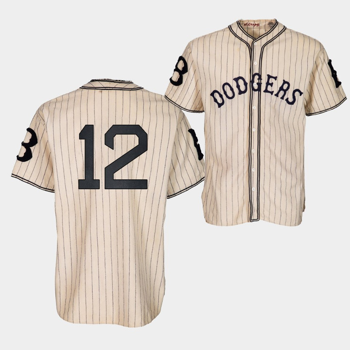 Brooklyn Dodgers Joey Gallo 1933 Heritage 12 Gold Pinstripe Jersey