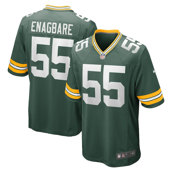 Kingsley Enagbare 55 Green Bay Packers Game Player Jersey - Green