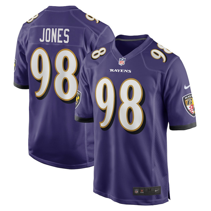 Travis Jones Baltimore Ravens Player Game Jersey - Purple
