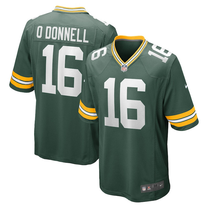 Pat O'Donnell 16 Green Bay Packers Game Player Jersey - Green