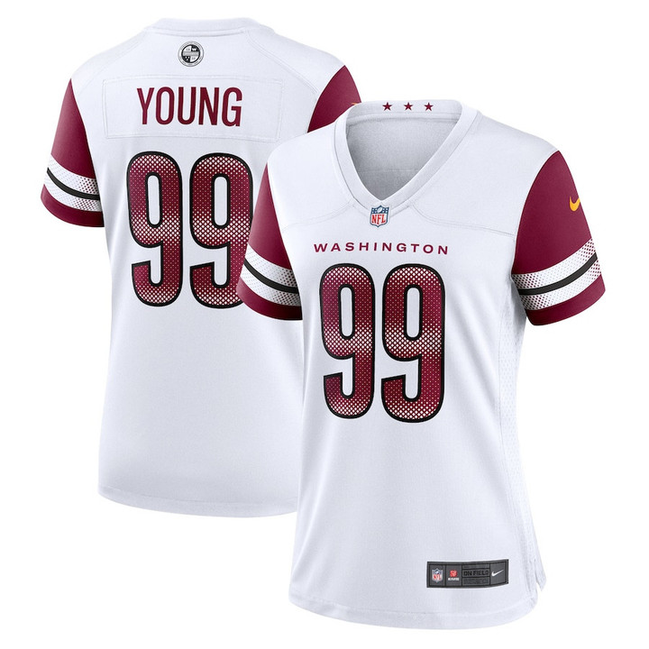 Chase Young 99 Washington Commanders Women's Game Jersey - White