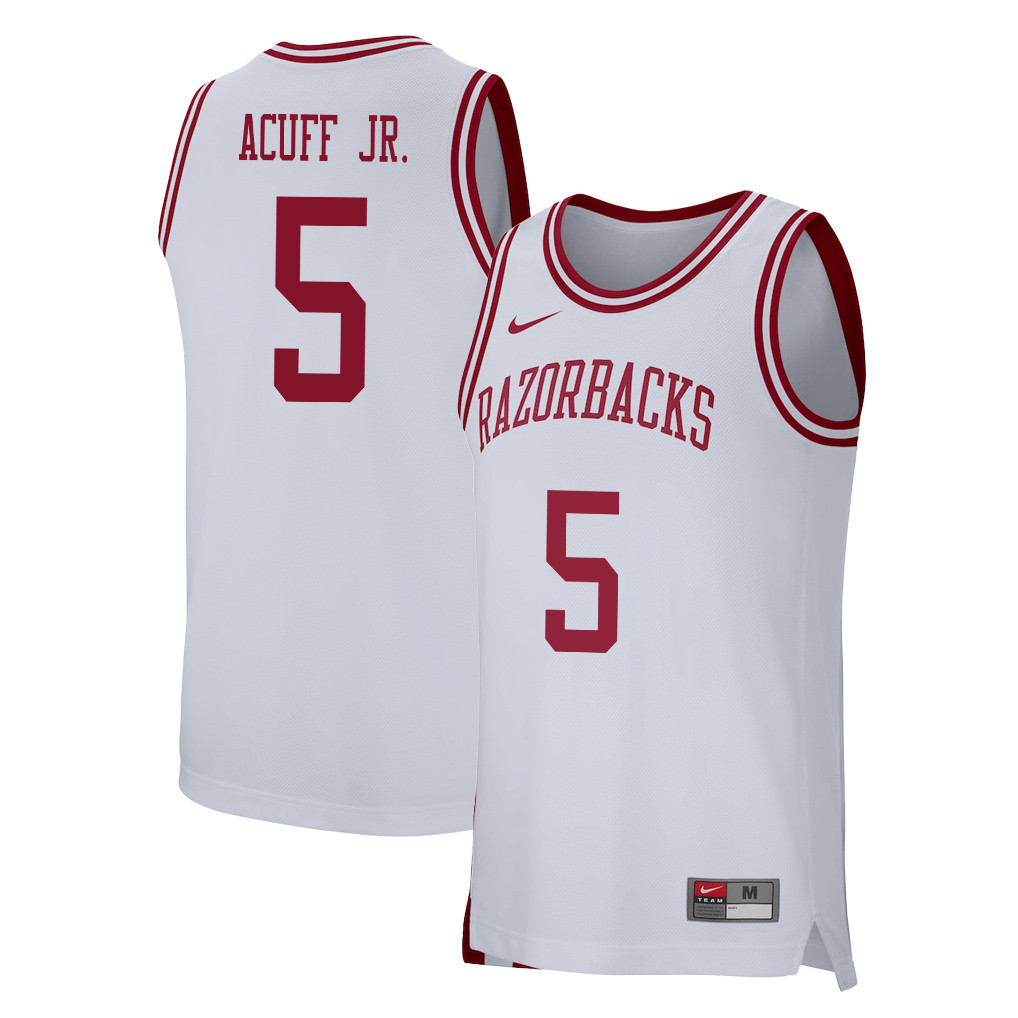 Darius Acuff Jr. 5 Arkansas Razorbacks University Men's Basketball ...