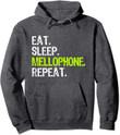 Eat Sleep Mellophone Repeat Player Gift Pullover Hoodie