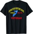 Mogadishu Somalia Veteran Operation Restore Hope War Veteran T-Shirt