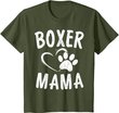 Fun Boxer Mama Gift Dog Lover Apparel Pet Boxer Mom T-Shirt