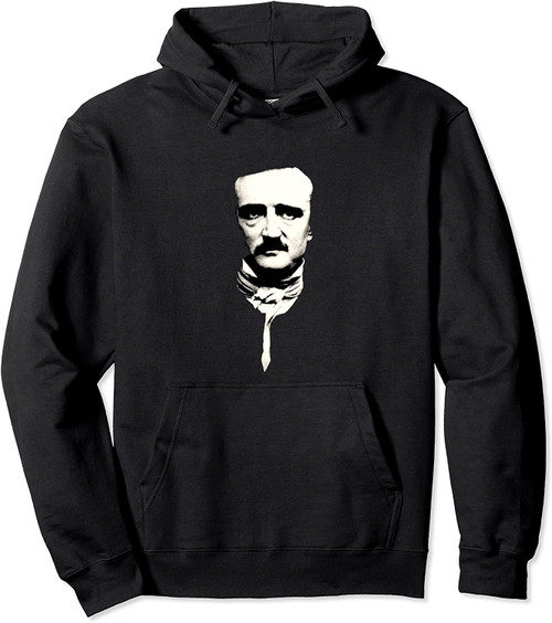Edgar Allan Poe | Writer | Face Portrait | Pullover Hoodie