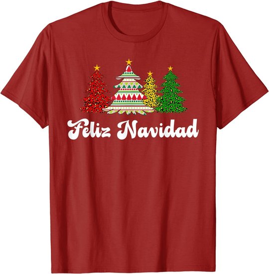 Family Matching Feliz Navidad Spanish Mexican Christmas T-Shirt