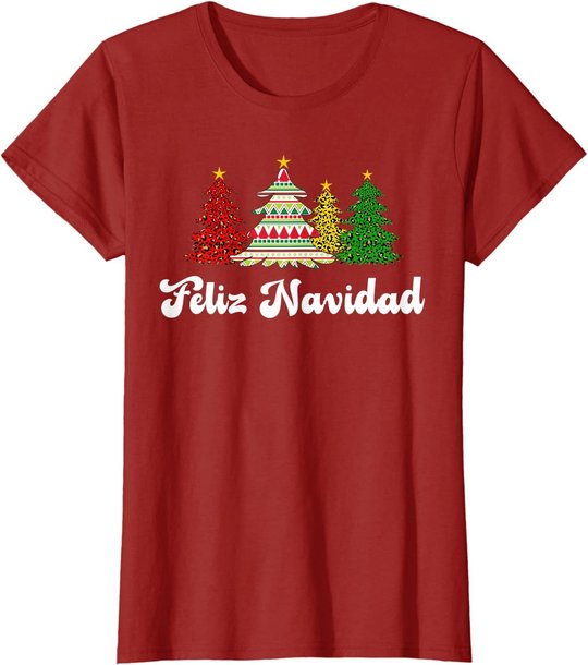 Family Matching Feliz Navidad Spanish Mexican Christmas T-Shirt
