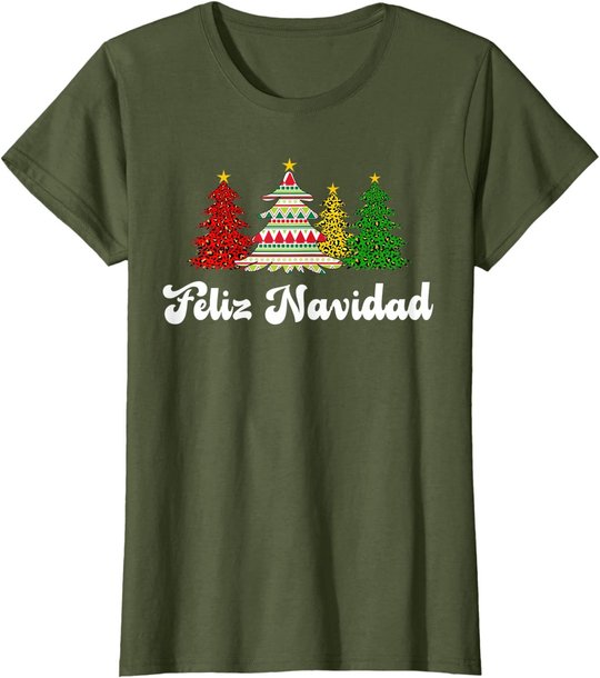 Family Matching Feliz Navidad Spanish Mexican Christmas T-Shirt