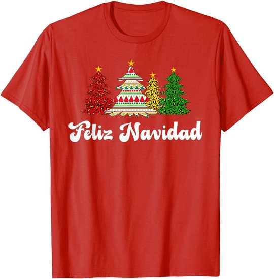 Family Matching Feliz Navidad Spanish Mexican Christmas T-Shirt