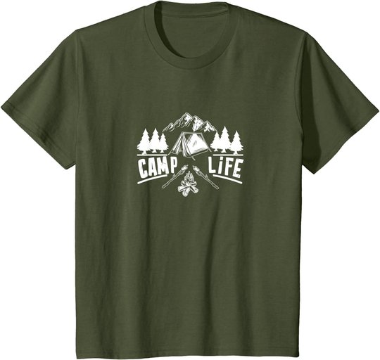 Camp Life Cool Camper Camp Camping T-Shirt