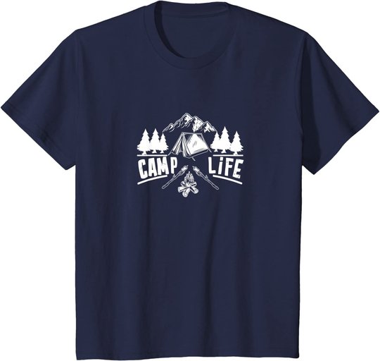 Camp Life Cool Camper Camp Camping T-Shirt