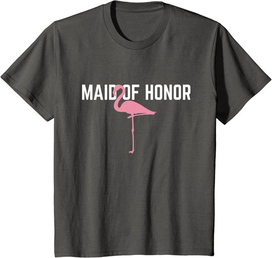 Maid of Honor T-Shirt Flamingo Bachelorette Party Shirts