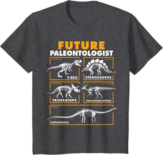 Future Paleontologist Dinosaur Fossil Paleontology kids boys T-Shirt