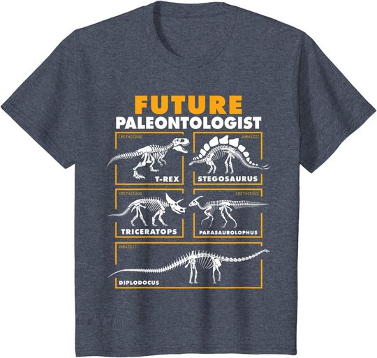 Future Paleontologist Dinosaur Fossil Paleontology kids boys T-Shirt