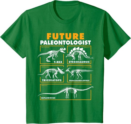 Future Paleontologist Dinosaur Fossil Paleontology kids boys T-Shirt