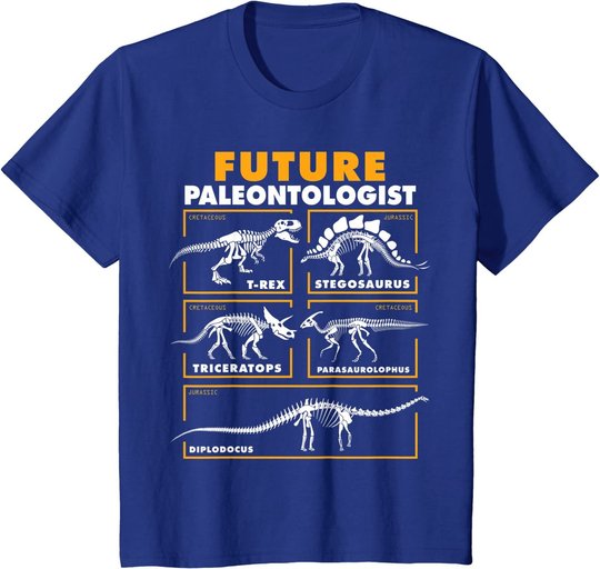 Future Paleontologist Dinosaur Fossil Paleontology kids boys T-Shirt