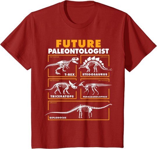 Future Paleontologist Dinosaur Fossil Paleontology kids boys T-Shirt