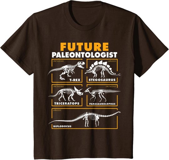 Future Paleontologist Dinosaur Fossil Paleontology kids boys T-Shirt