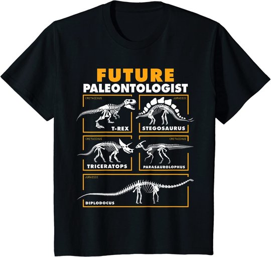 Future Paleontologist Dinosaur Fossil Paleontology kids boys T-Shirt