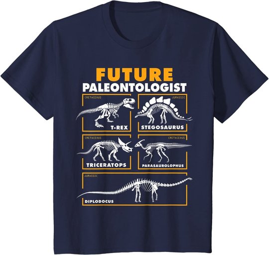 Future Paleontologist Dinosaur Fossil Paleontology kids boys T-Shirt