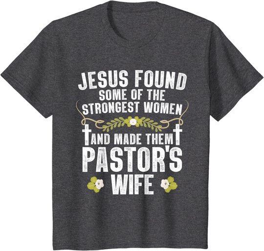Cool Pastor Wife Art Women Girl Pastor Appreciation Preacher T-Shirt