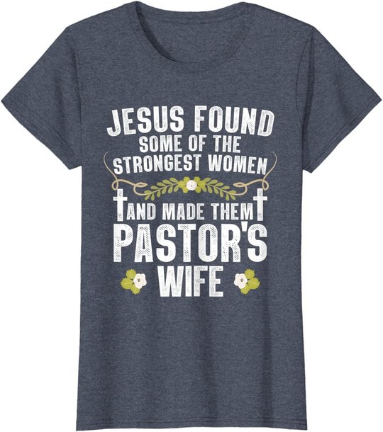 Cool Pastor Wife Art Women Girl Pastor Appreciation Preacher T-Shirt