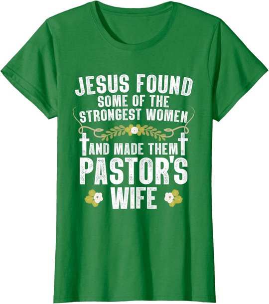 Cool Pastor Wife Art Women Girl Pastor Appreciation Preacher T-Shirt