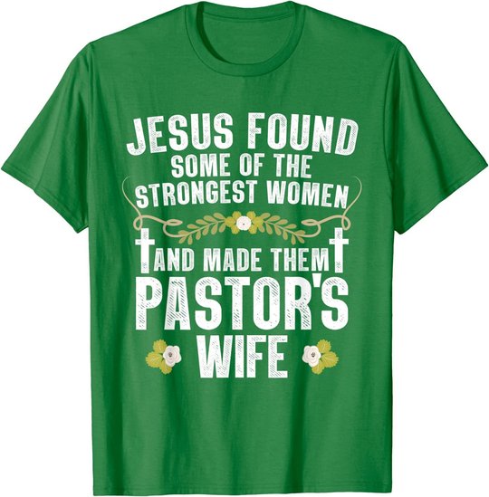 Cool Pastor Wife Art Women Girl Pastor Appreciation Preacher T-Shirt