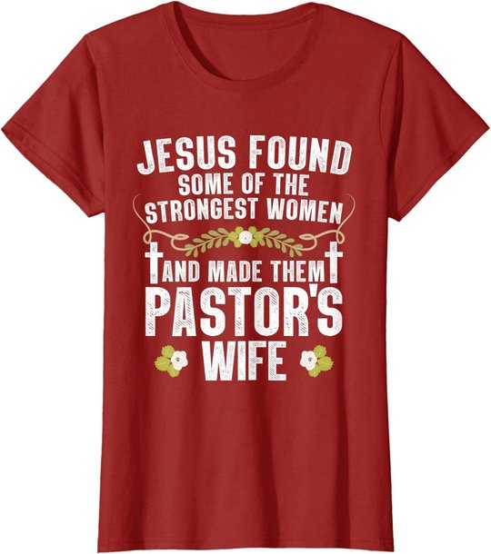Cool Pastor Wife Art Women Girl Pastor Appreciation Preacher T-Shirt
