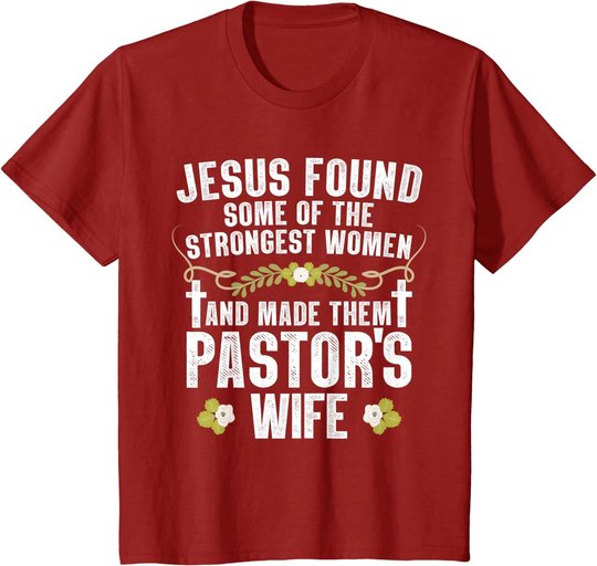 Cool Pastor Wife Art Women Girl Pastor Appreciation Preacher T-Shirt
