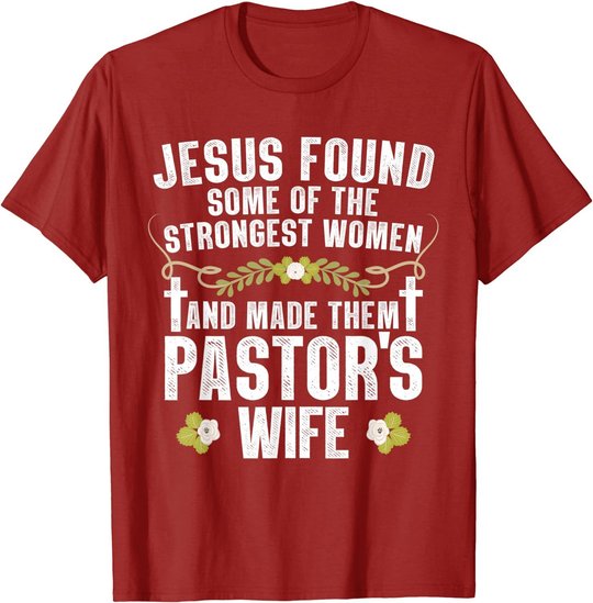 Cool Pastor Wife Art Women Girl Pastor Appreciation Preacher T-Shirt