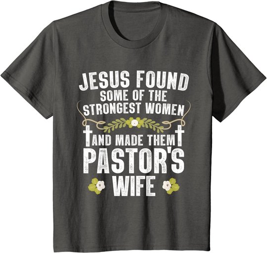 Cool Pastor Wife Art Women Girl Pastor Appreciation Preacher T-Shirt