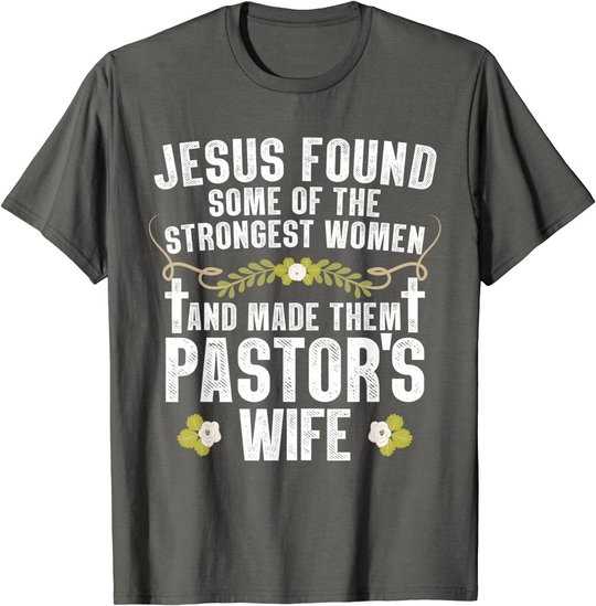 Cool Pastor Wife Art Women Girl Pastor Appreciation Preacher T-Shirt