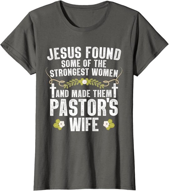 Cool Pastor Wife Art Women Girl Pastor Appreciation Preacher T-Shirt