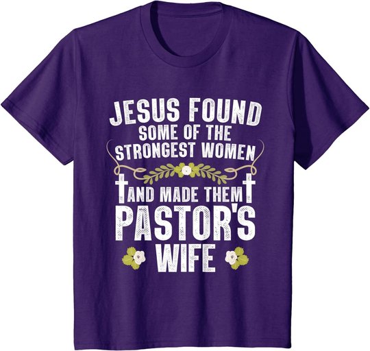Cool Pastor Wife Art Women Girl Pastor Appreciation Preacher T-Shirt