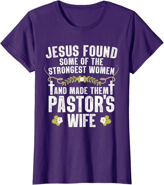 Cool Pastor Wife Art Women Girl Pastor Appreciation Preacher T-Shirt